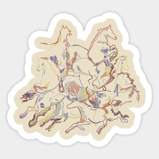 Horses Sticker